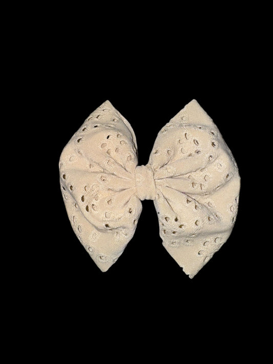 Tan clip bow