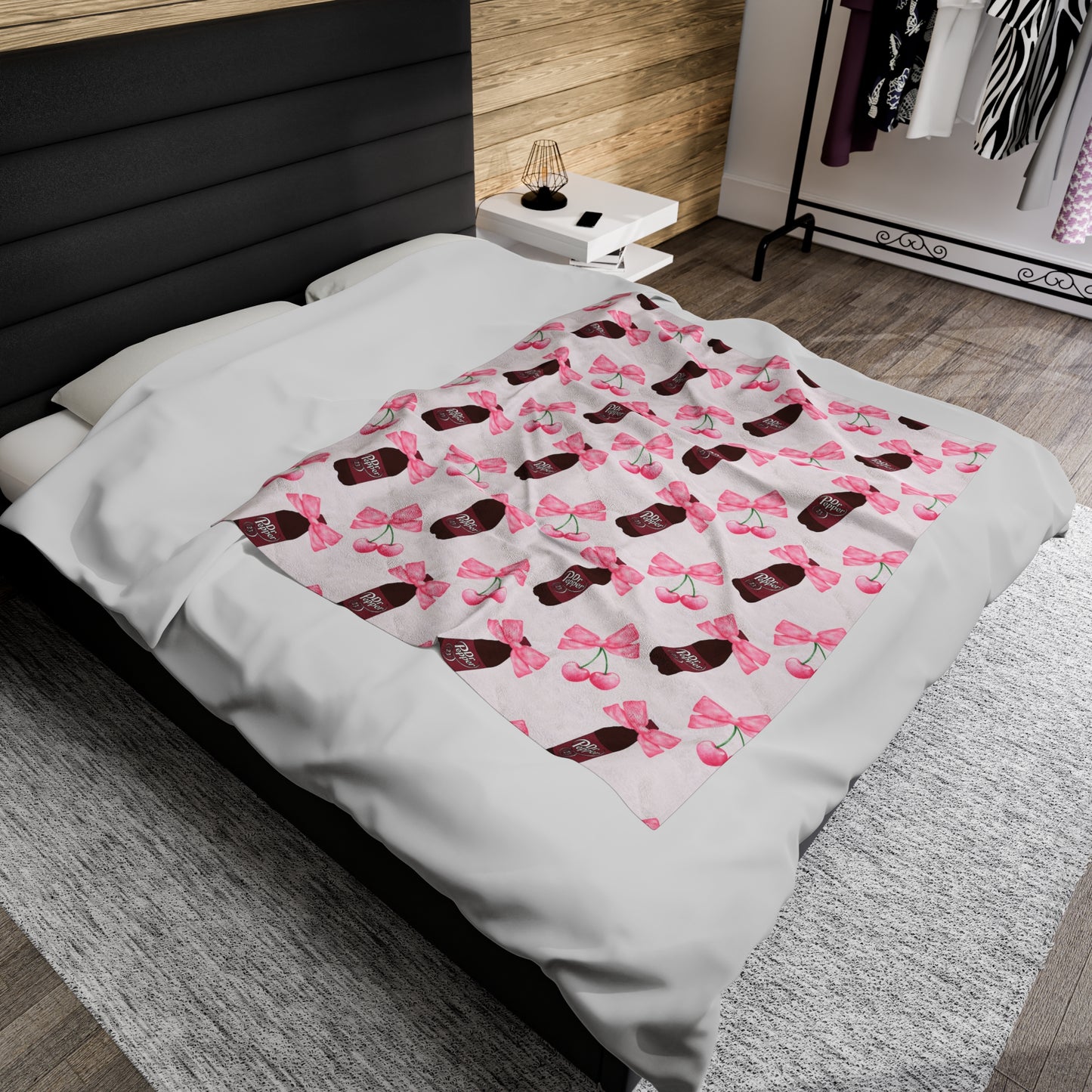 Dr Pepper Velveteen Plush Blanket