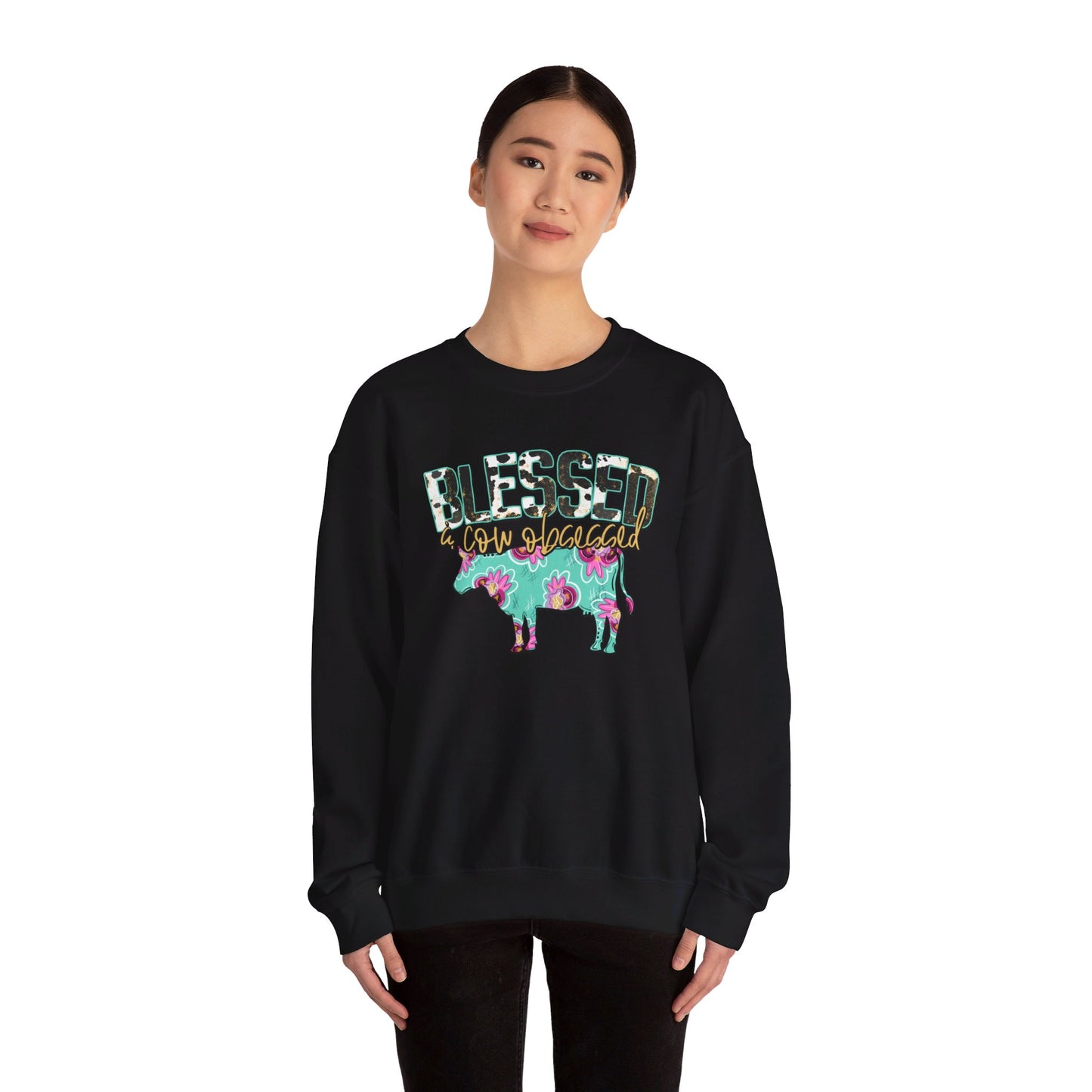 Blessed and cow obsessed Unisex Sweatshirt