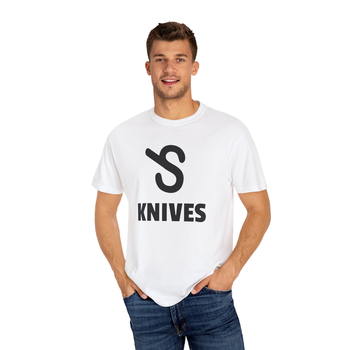 Jacob Simpson Knives Adult Unisex tshirt