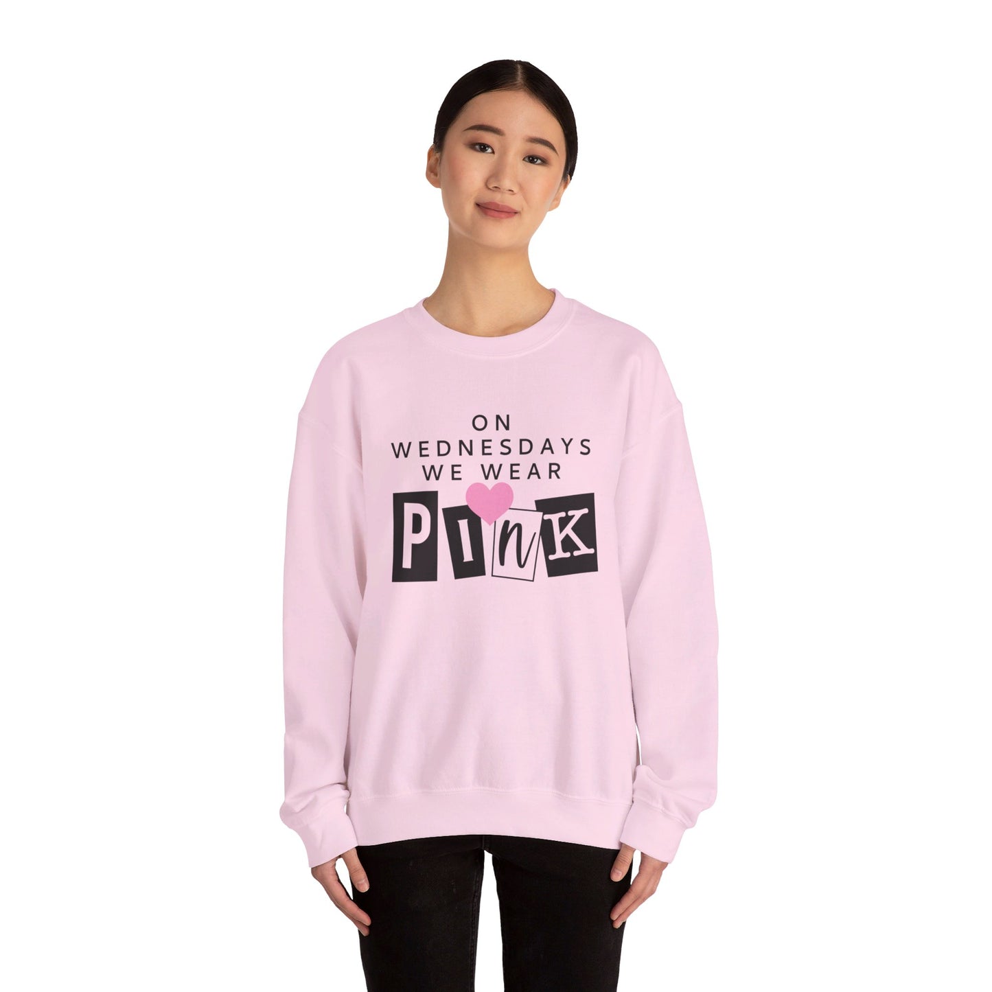 On Wednesdays We Wear Pink Adult Unisex Sweatshirt