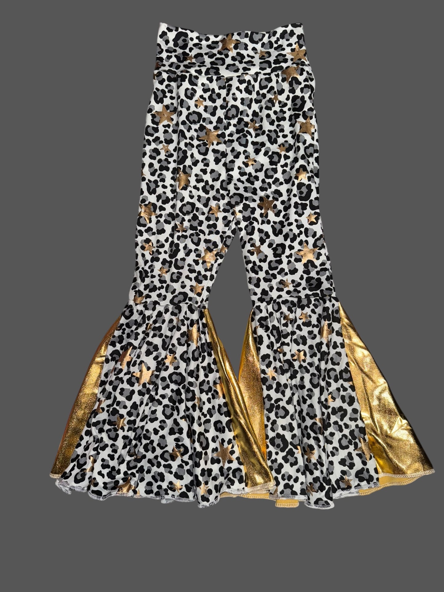 5T cheetah/gold bell bottoms