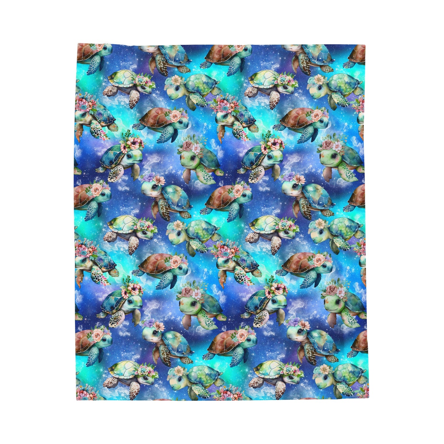 Sea Turtle Velveteen Plush Blanket