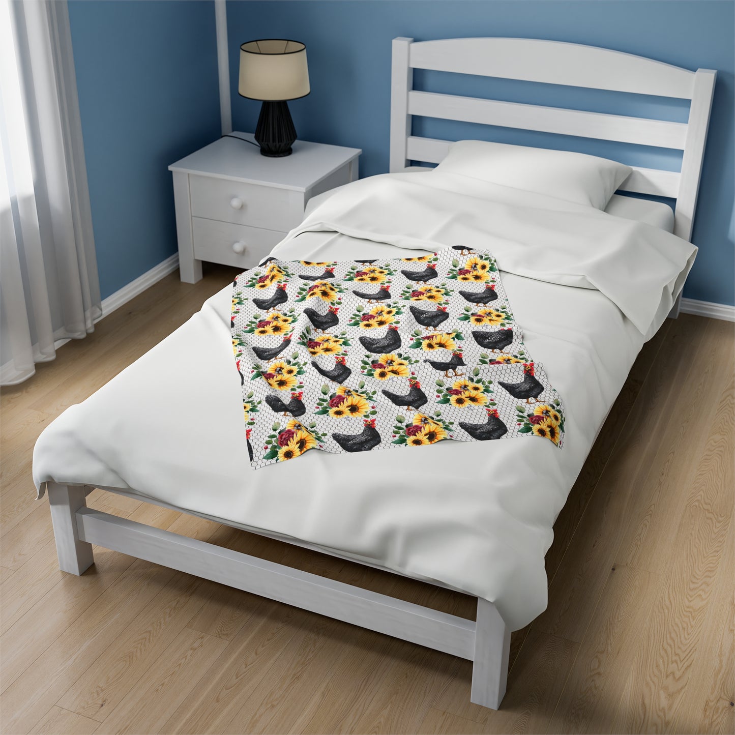 Chicken Velveteen Plush Blanket