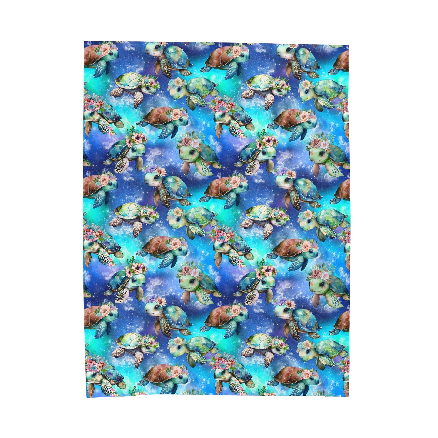 Sea Turtle Velveteen Plush Blanket