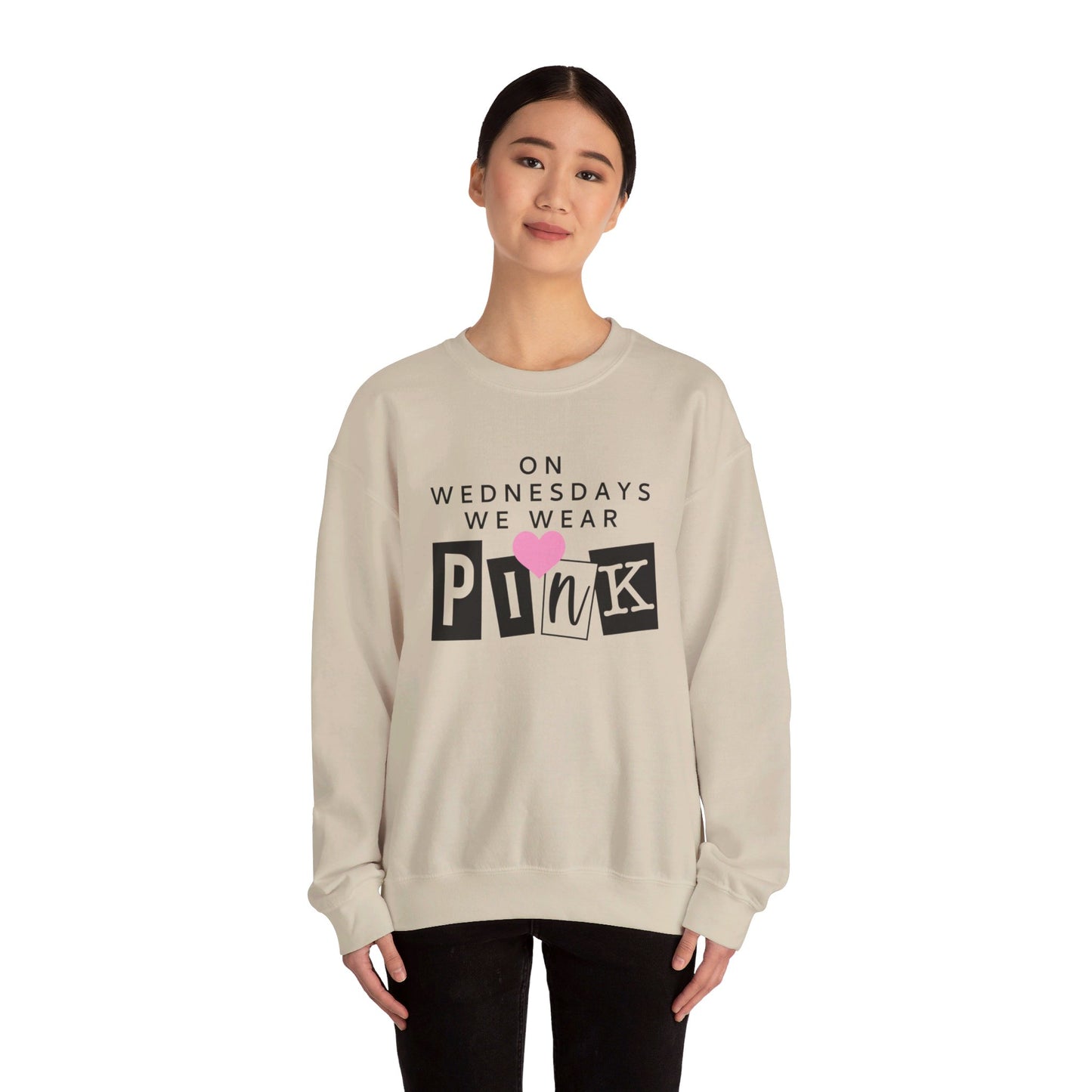 On Wednesdays We Wear Pink Adult Unisex Sweatshirt