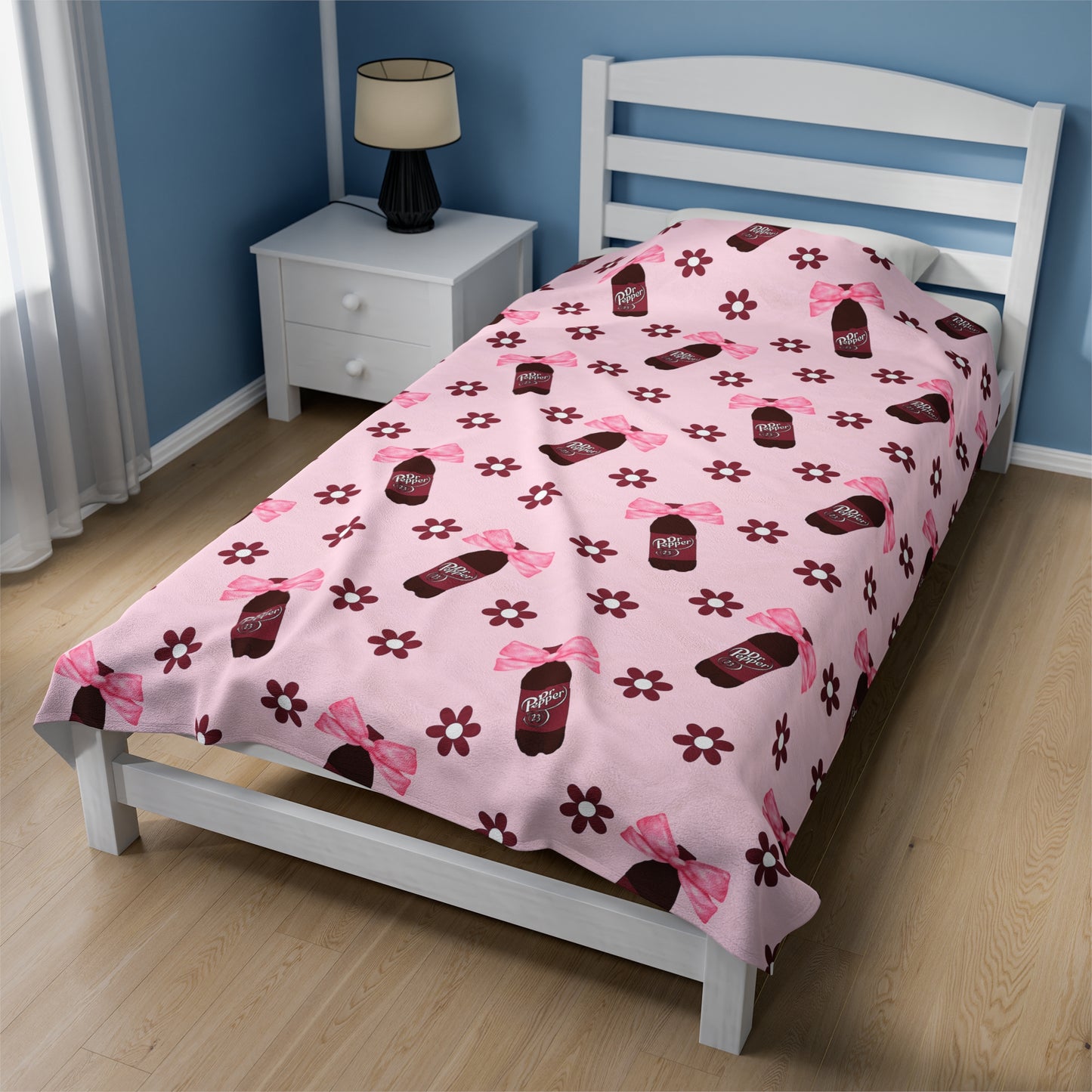 Dr Pepper Velveteen Plush Blanket