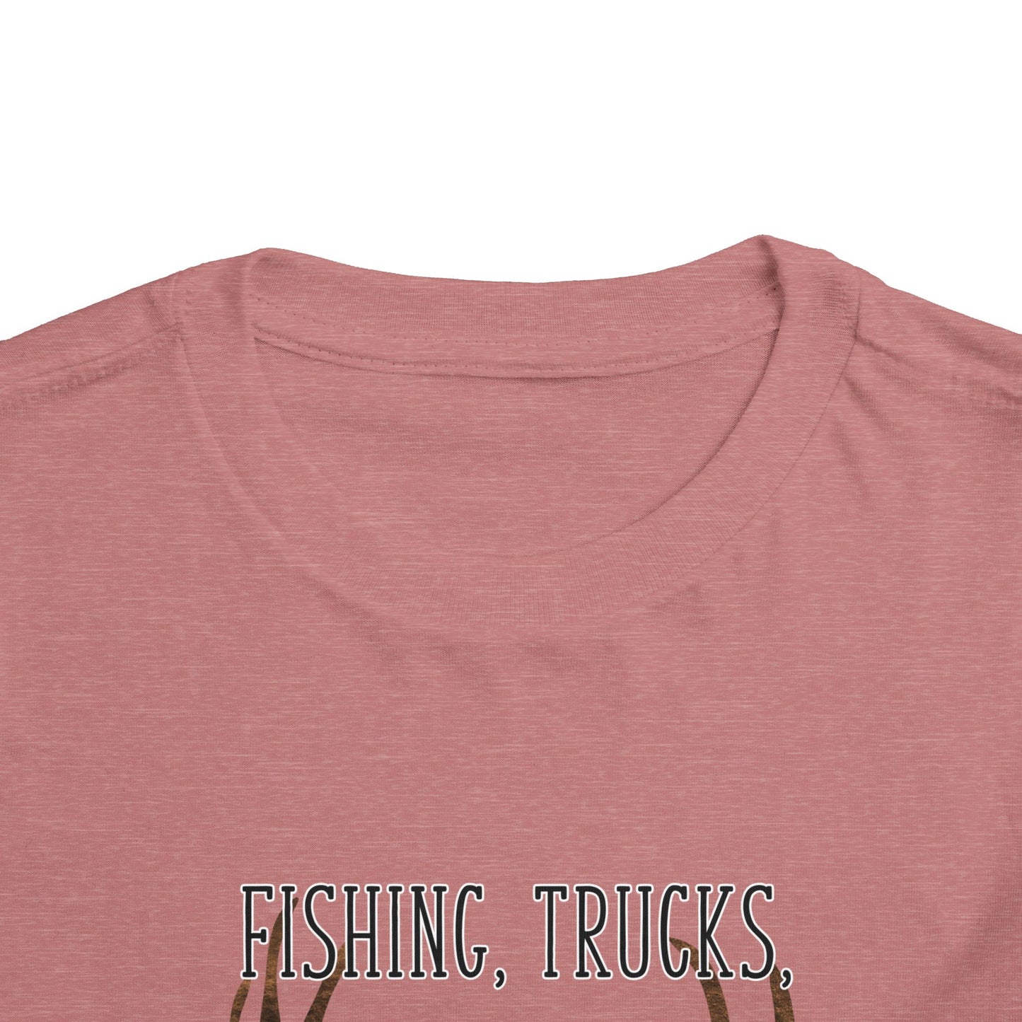 Fishing, trucks and 8 point bucks toddler boy tshirt