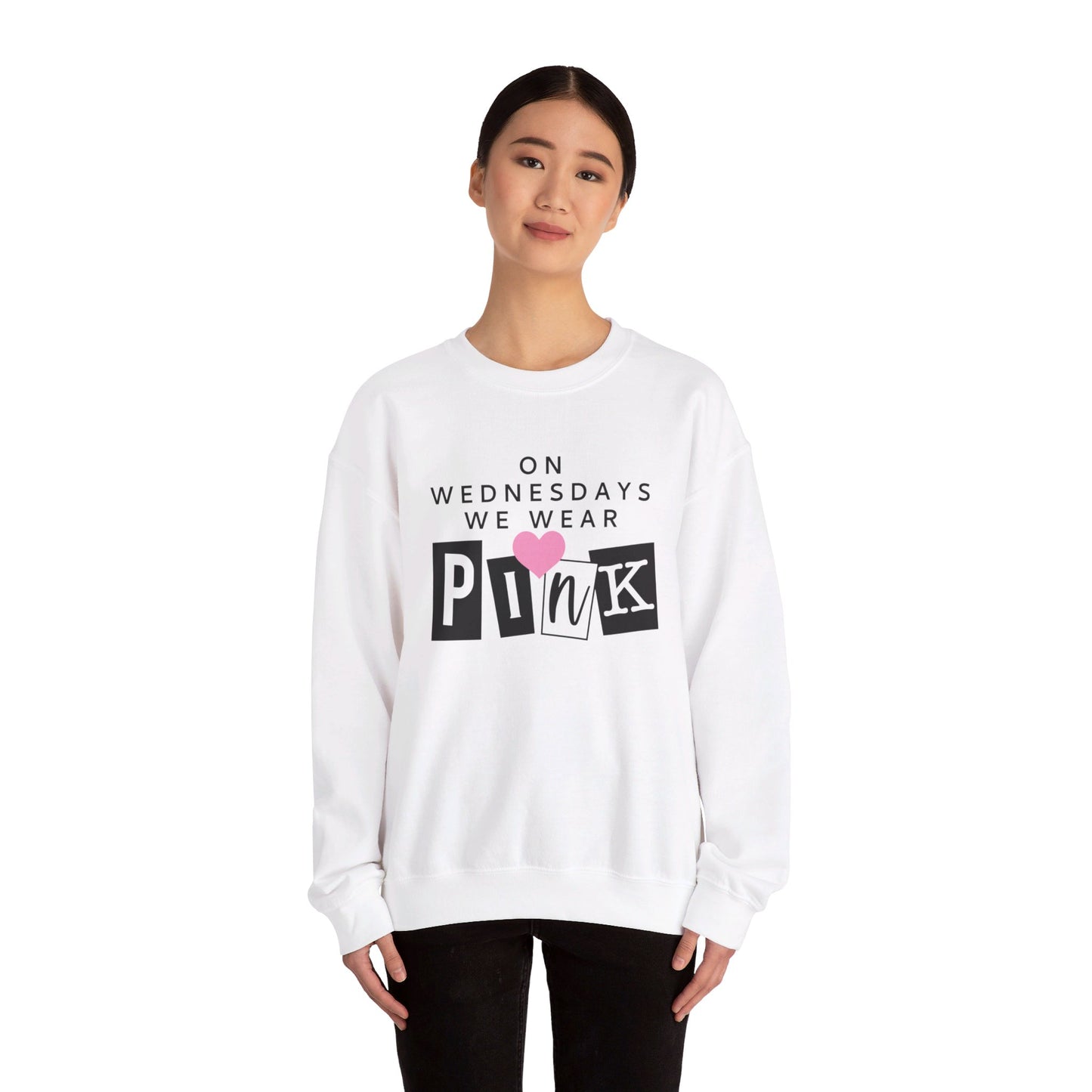 On Wednesdays We Wear Pink Adult Unisex Sweatshirt