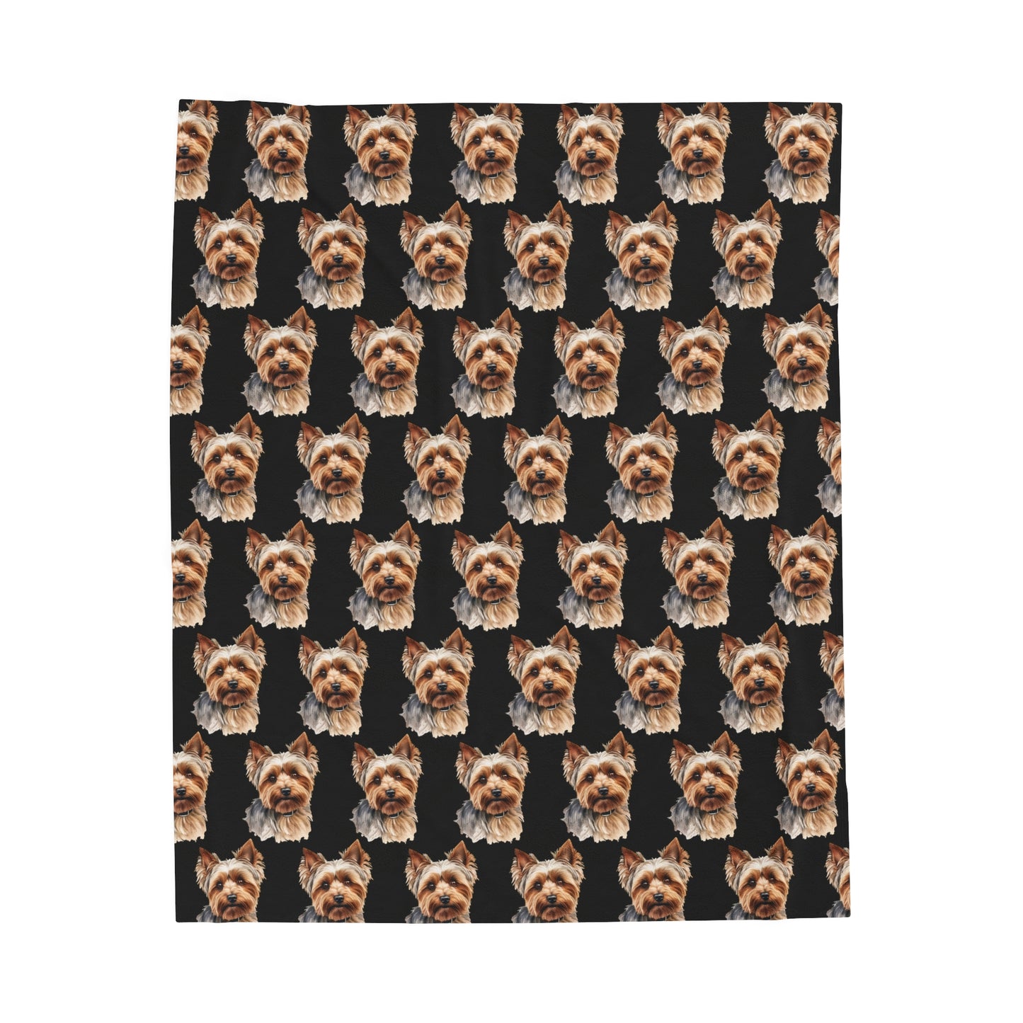 Yorkshire Terrier Yorkie Velveteen Plush Blanket