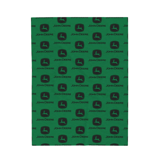 John Deere Velveteen Plush Blanket