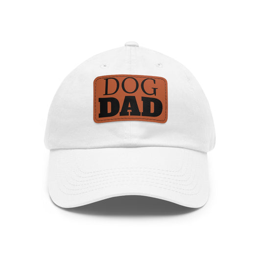 Dog Dad Cap with Leather Patch