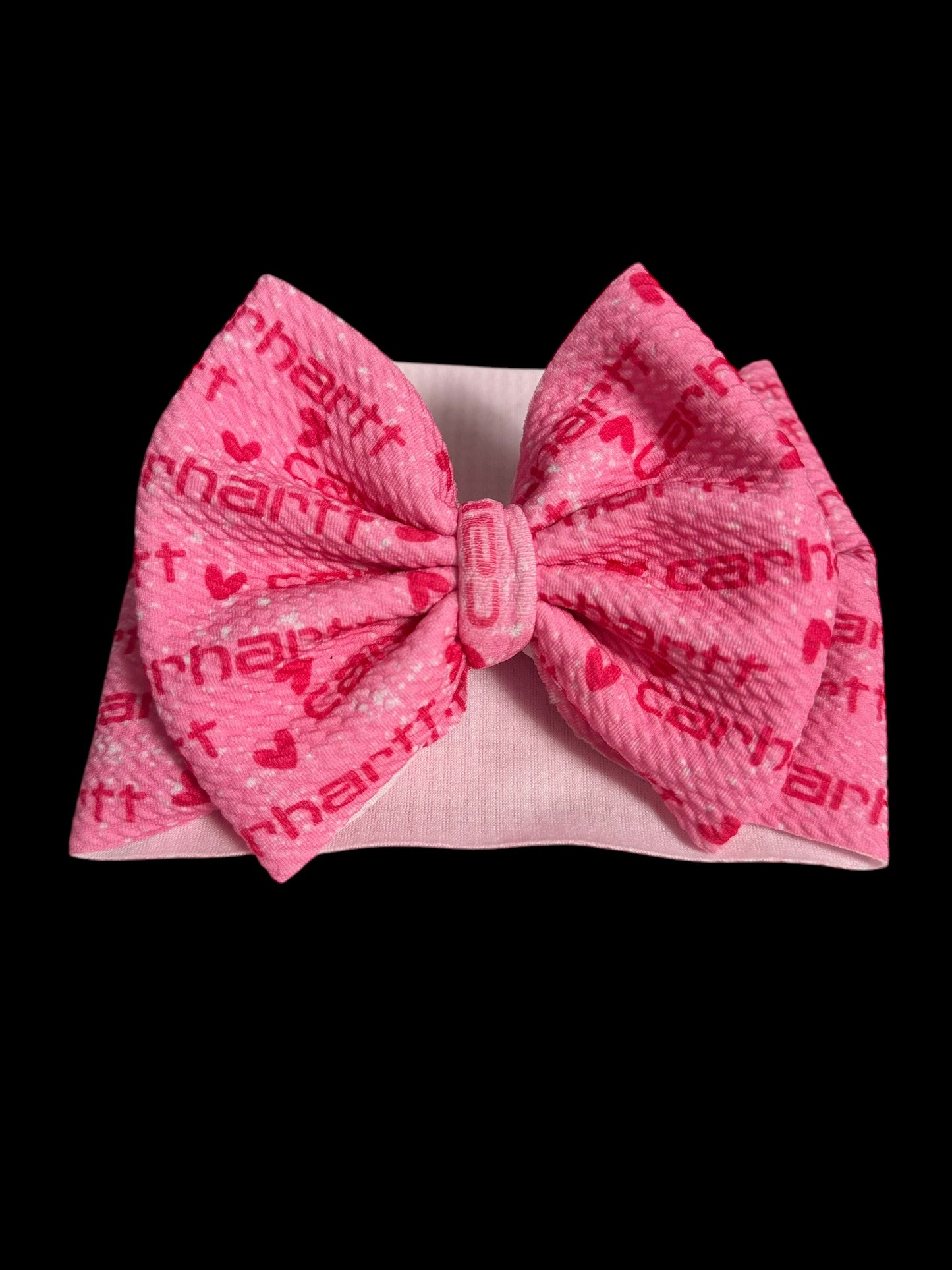 Pink carhartt headwrap bow