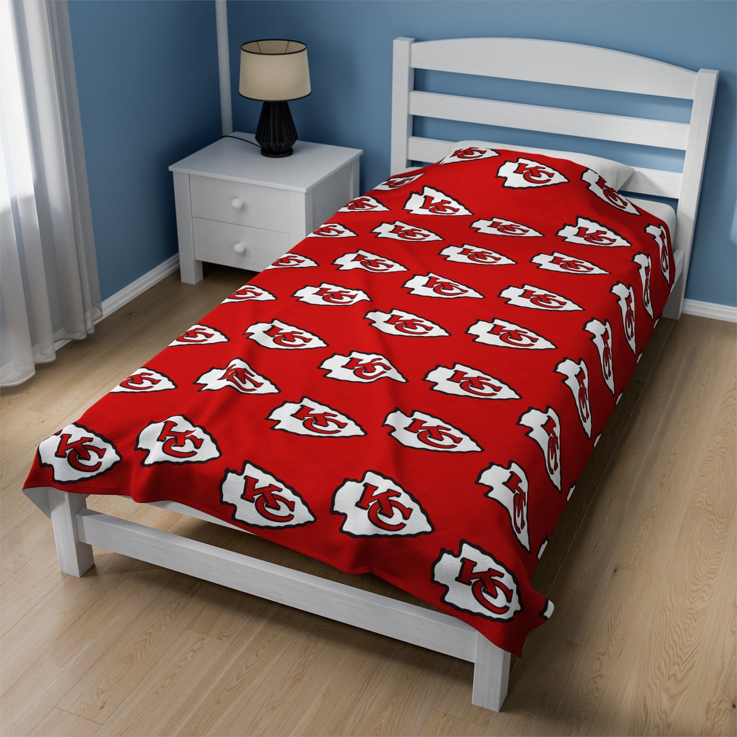 Kansas City Chiefs Velveteen Plush Blanket