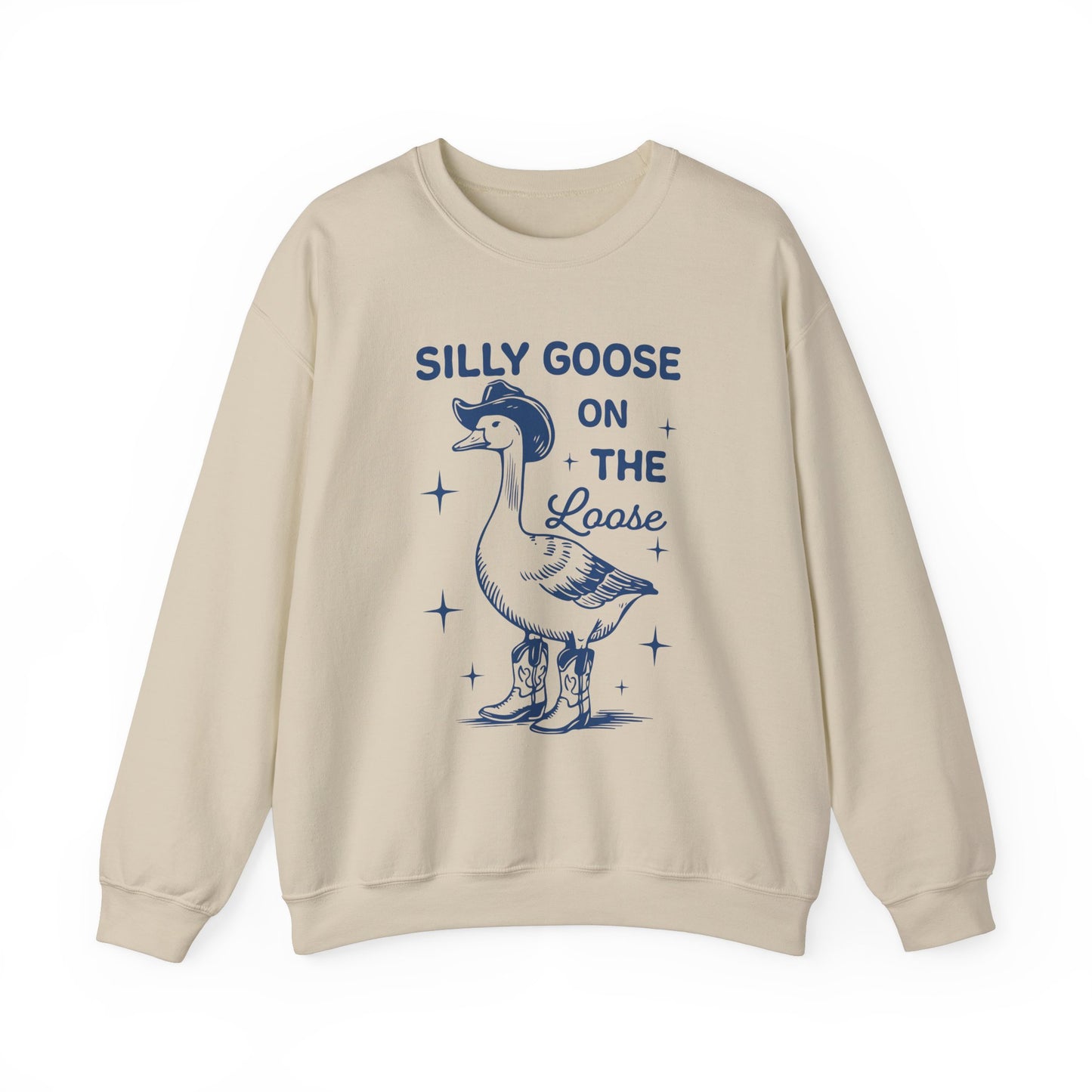 SIlly Goose On The Loose unisex adult sweatshirt