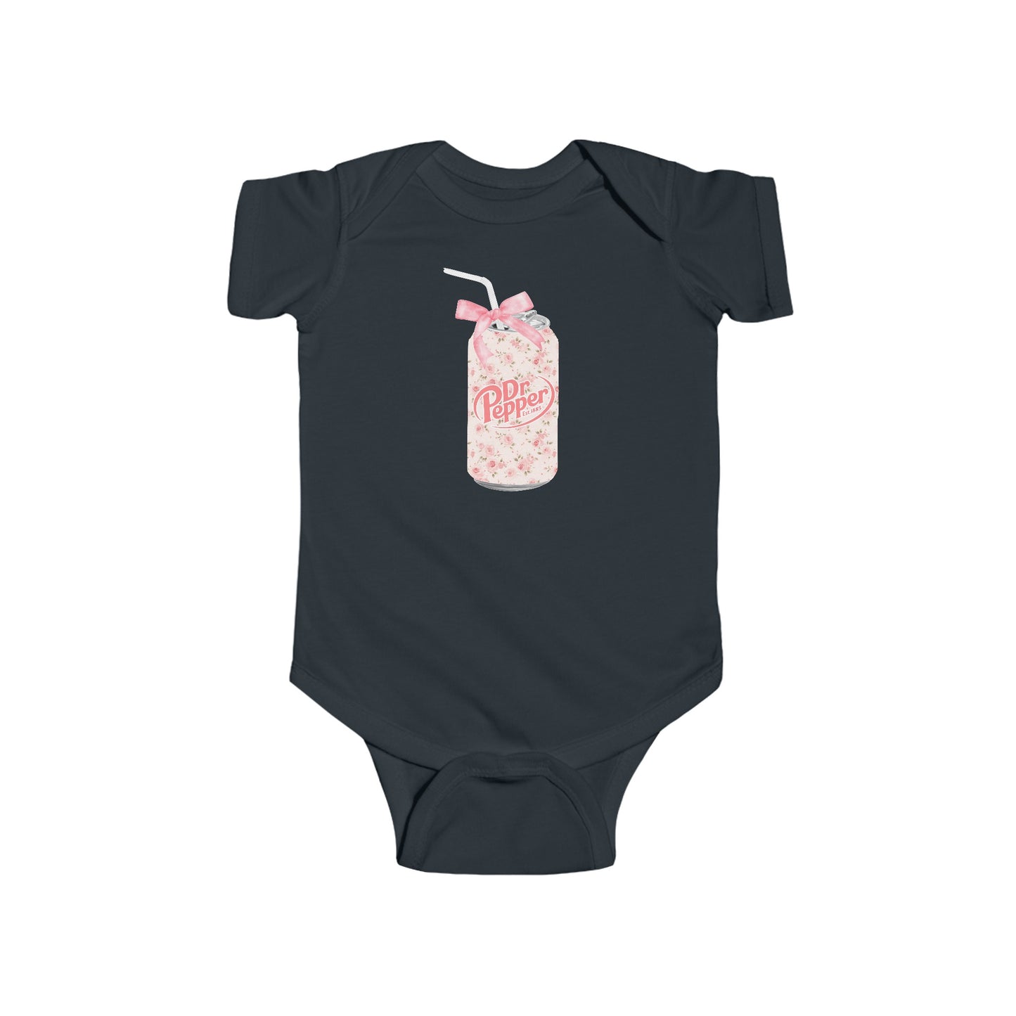 Dr Pepper baby onesie