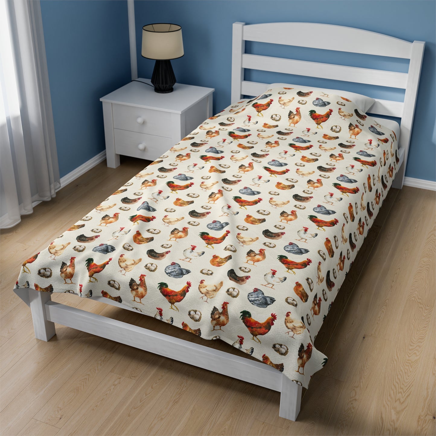 Chicken nude Velveteen Plush Blanket