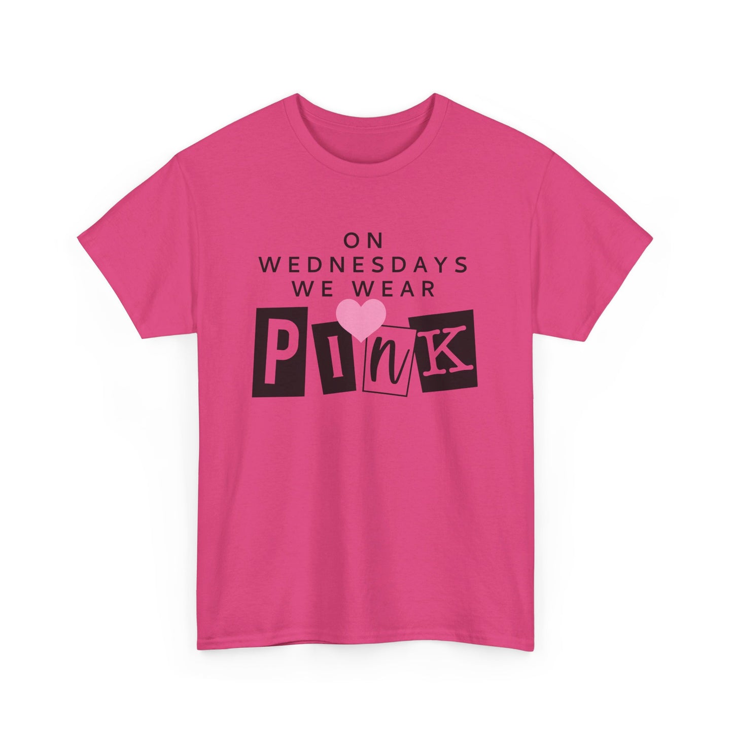 On Wednesdays we wear pink mean girls adult unisex tshirt