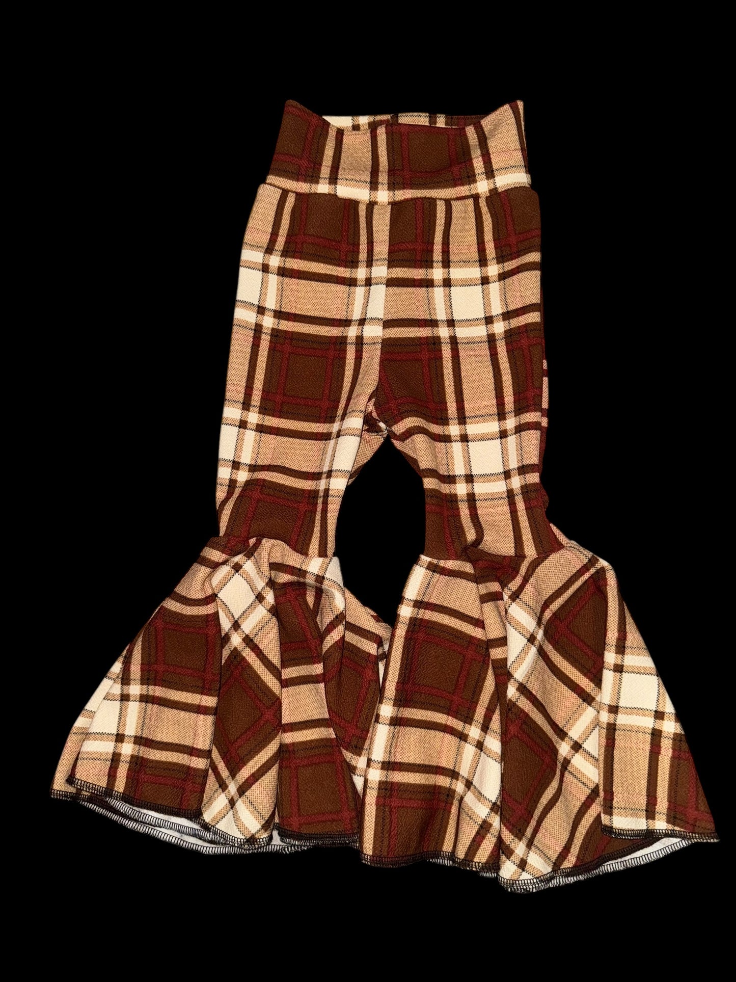 2T plaid thanksgiving bell bottoms