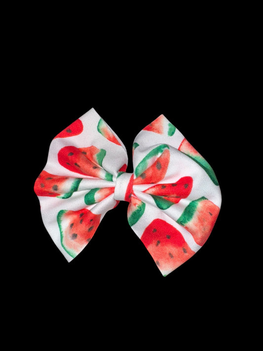 Watermelon clip bow