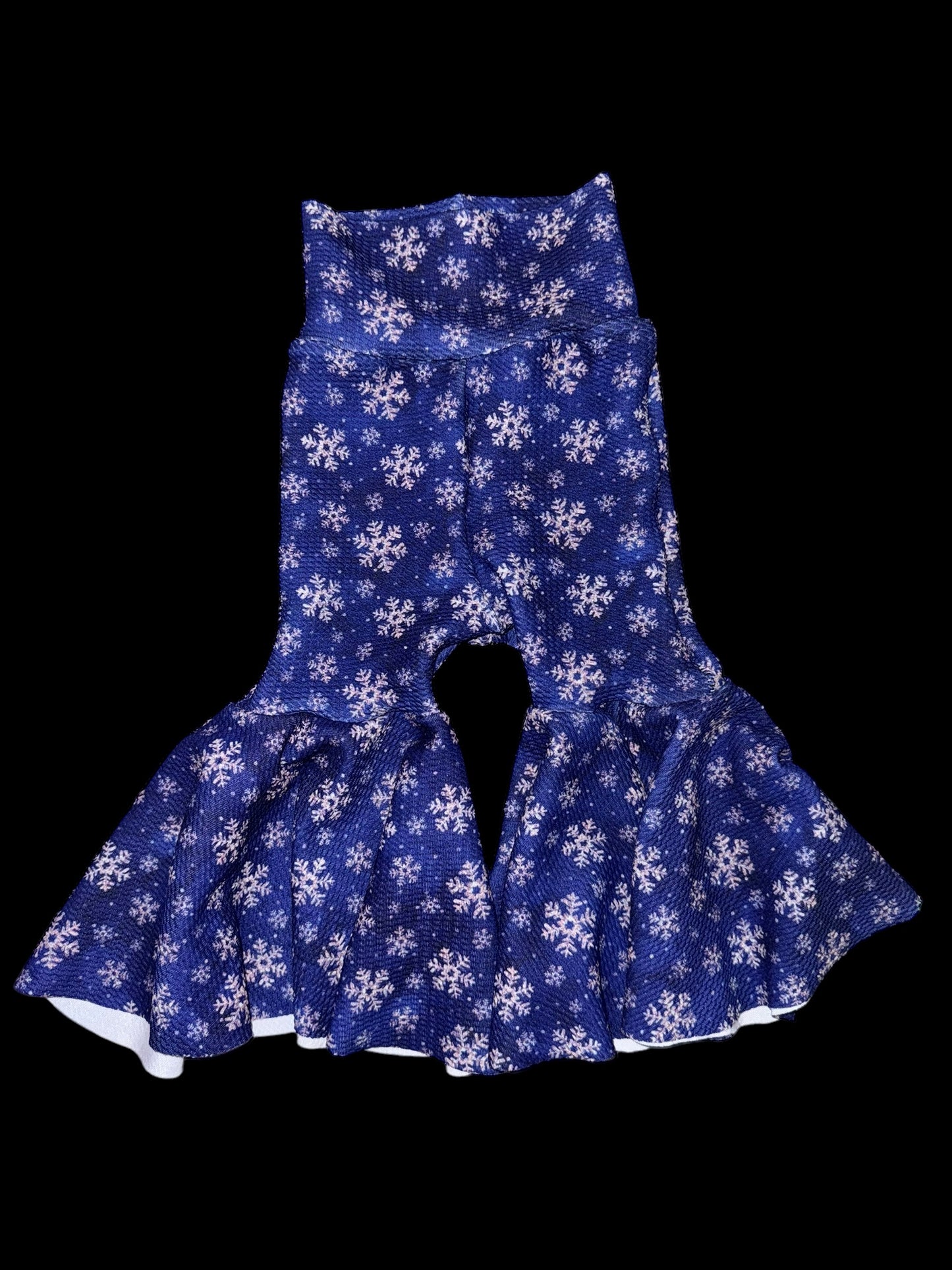 0-3 snowflakes bell bottoms