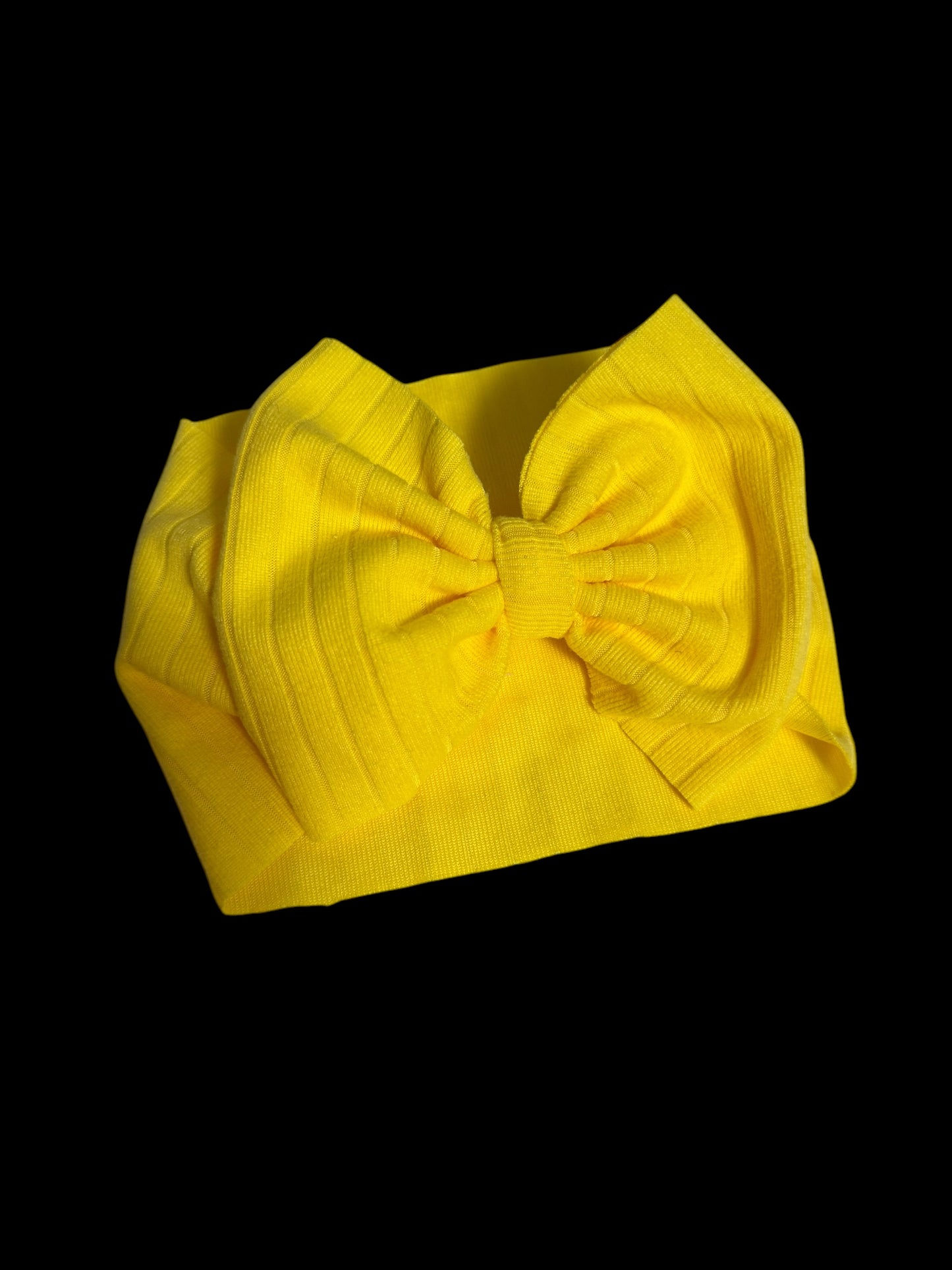 Yellow headwrap bow