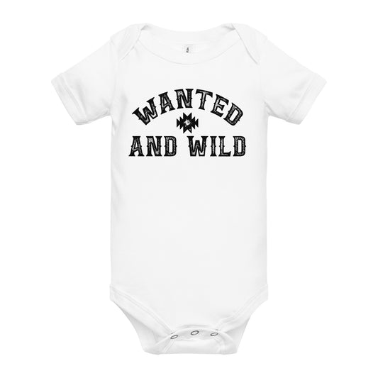 wanted and wild baby onesie