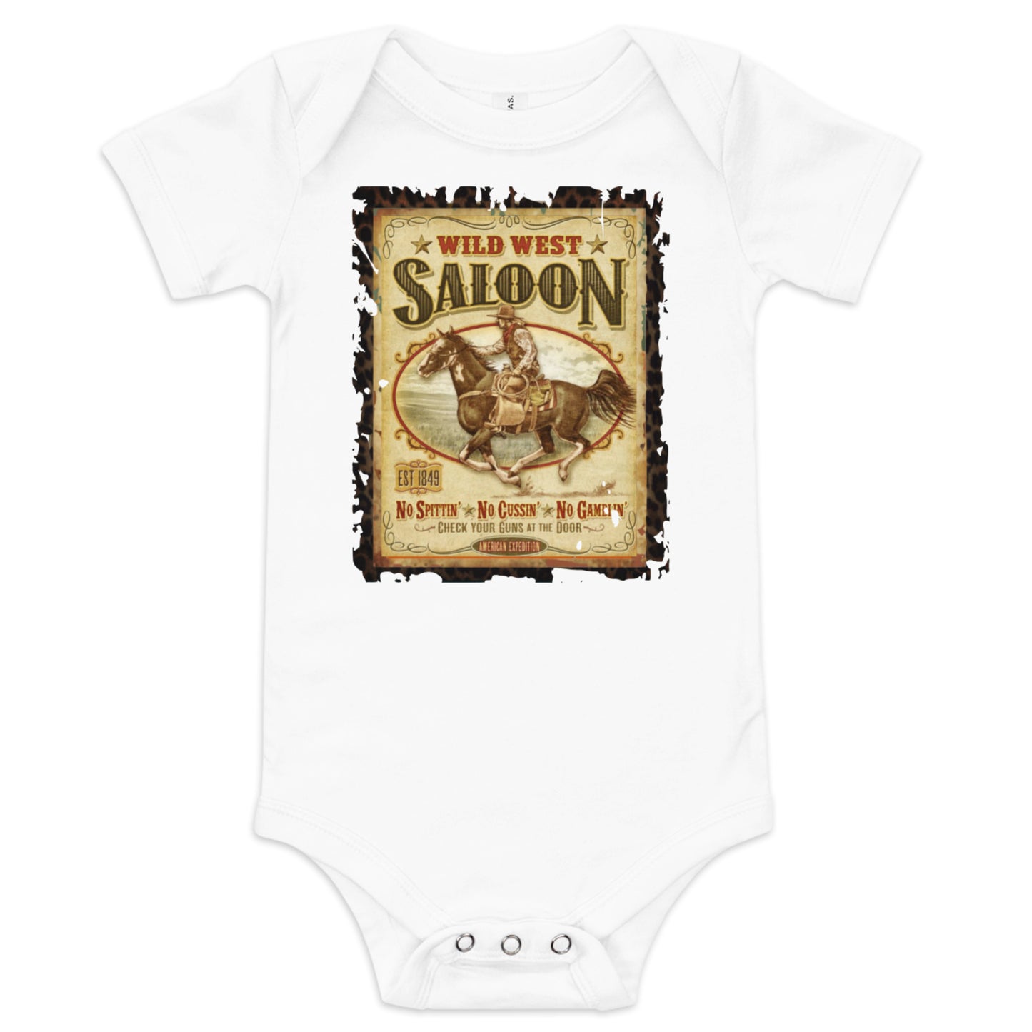 Wild West baby onesie unisex