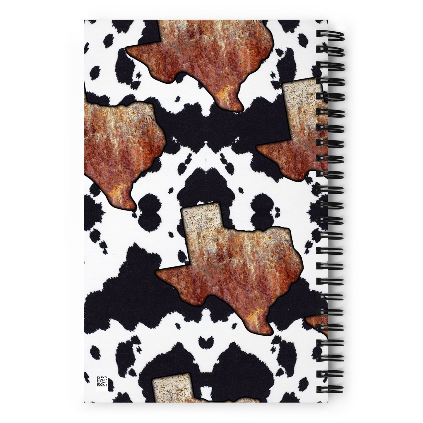 Cow Print Texas Spiral notebook