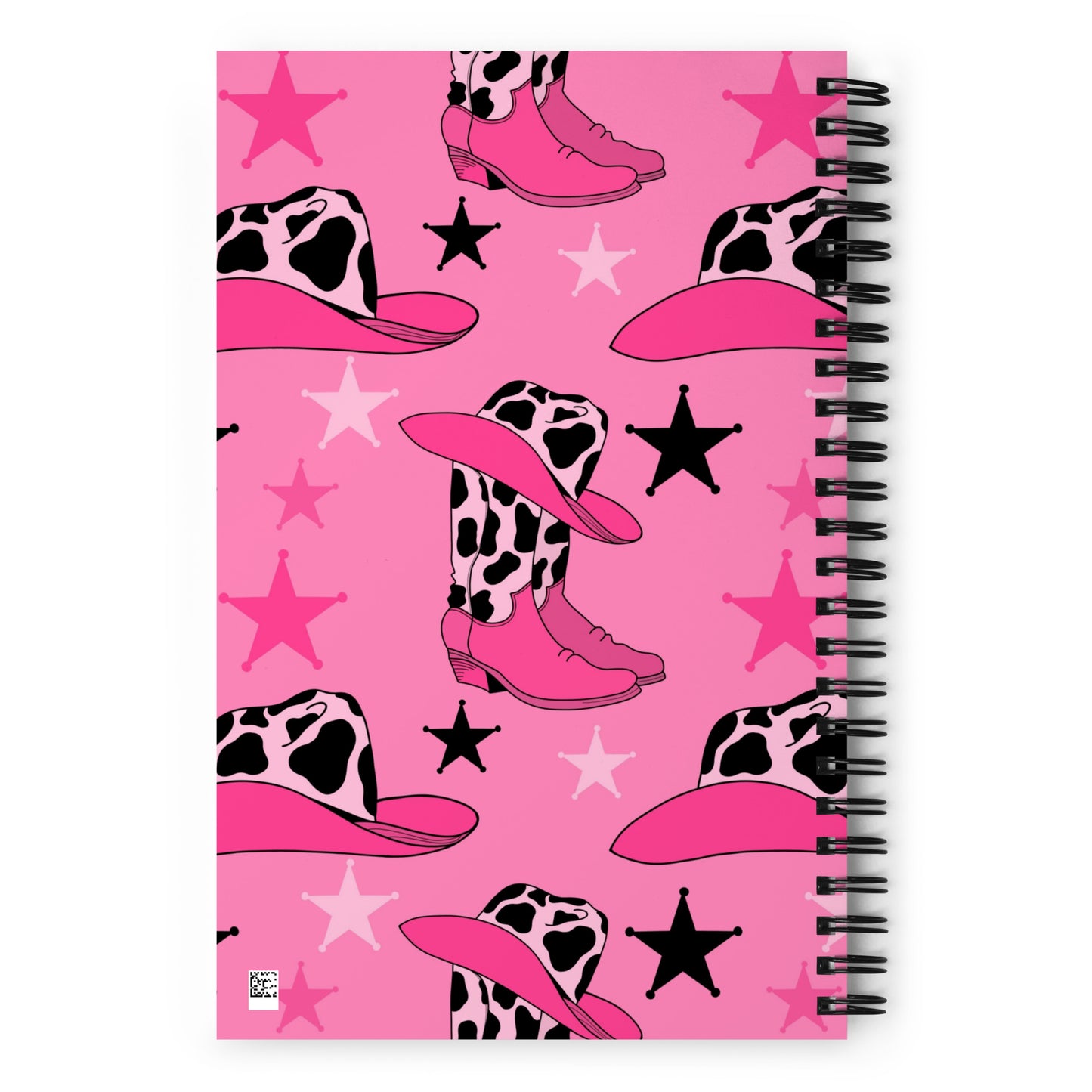 Pink cowgirl Spiral notebook