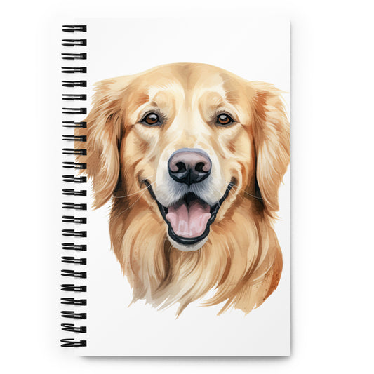 Golden Retriever Spiral notebook