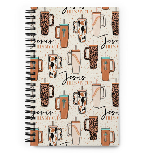 Jesus Fills My Cup Stanley Spiral notebook