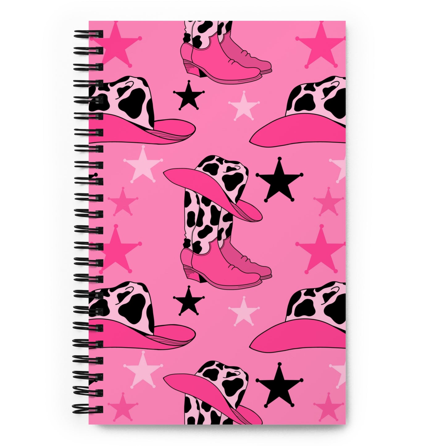 Pink cowgirl Spiral notebook