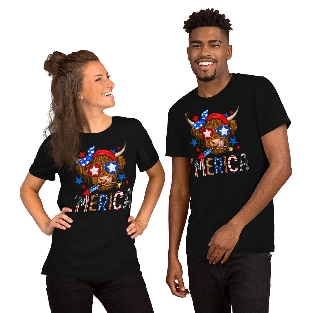 America Unisex adult t-shirt